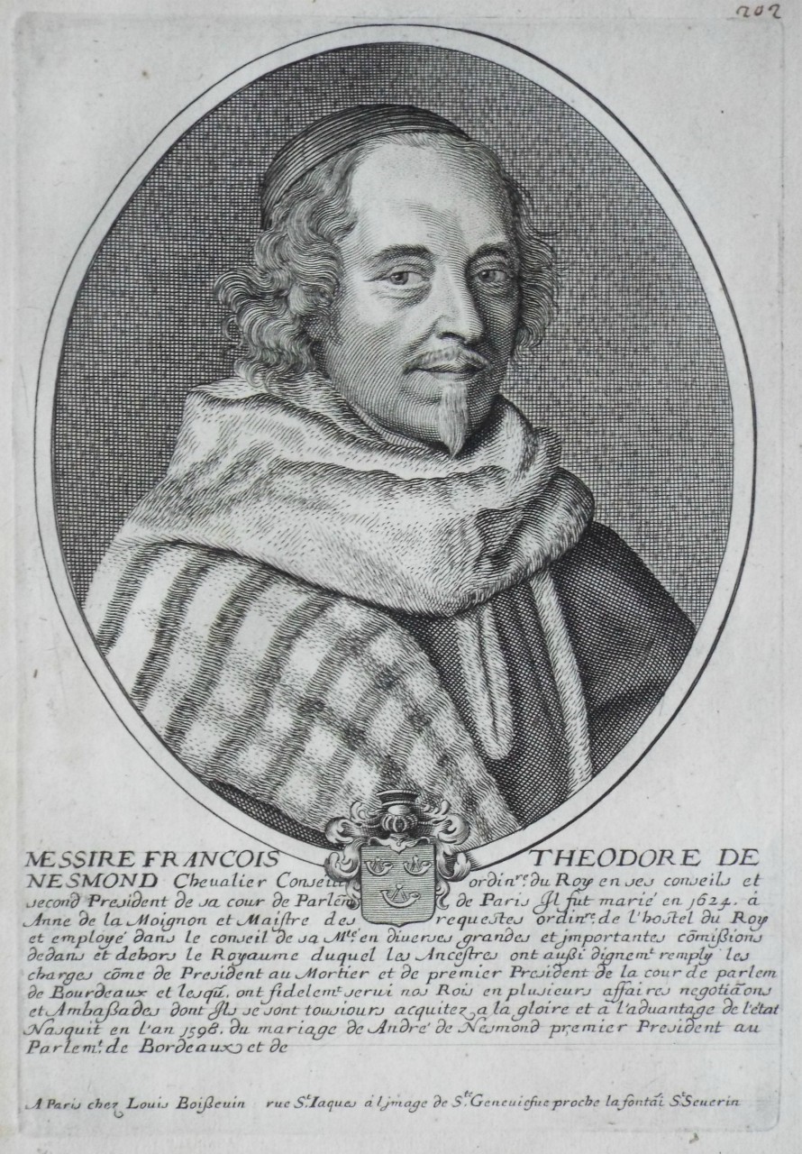 Print - Messire Francois Theodore de Nesmond