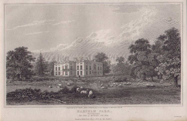 Print - Hartham Park, Wiltshire The Seat of Michael Joy Esq. - Sands