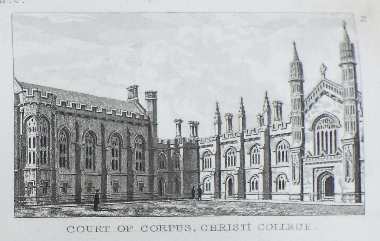 Print - Court of Corpus Christi College. - Rawle
