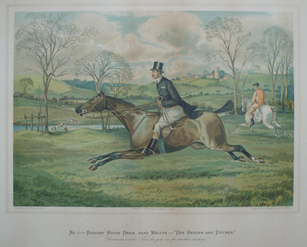 Chromo-lithograph - No. 2. - Boggart House Drain, near Walton - 