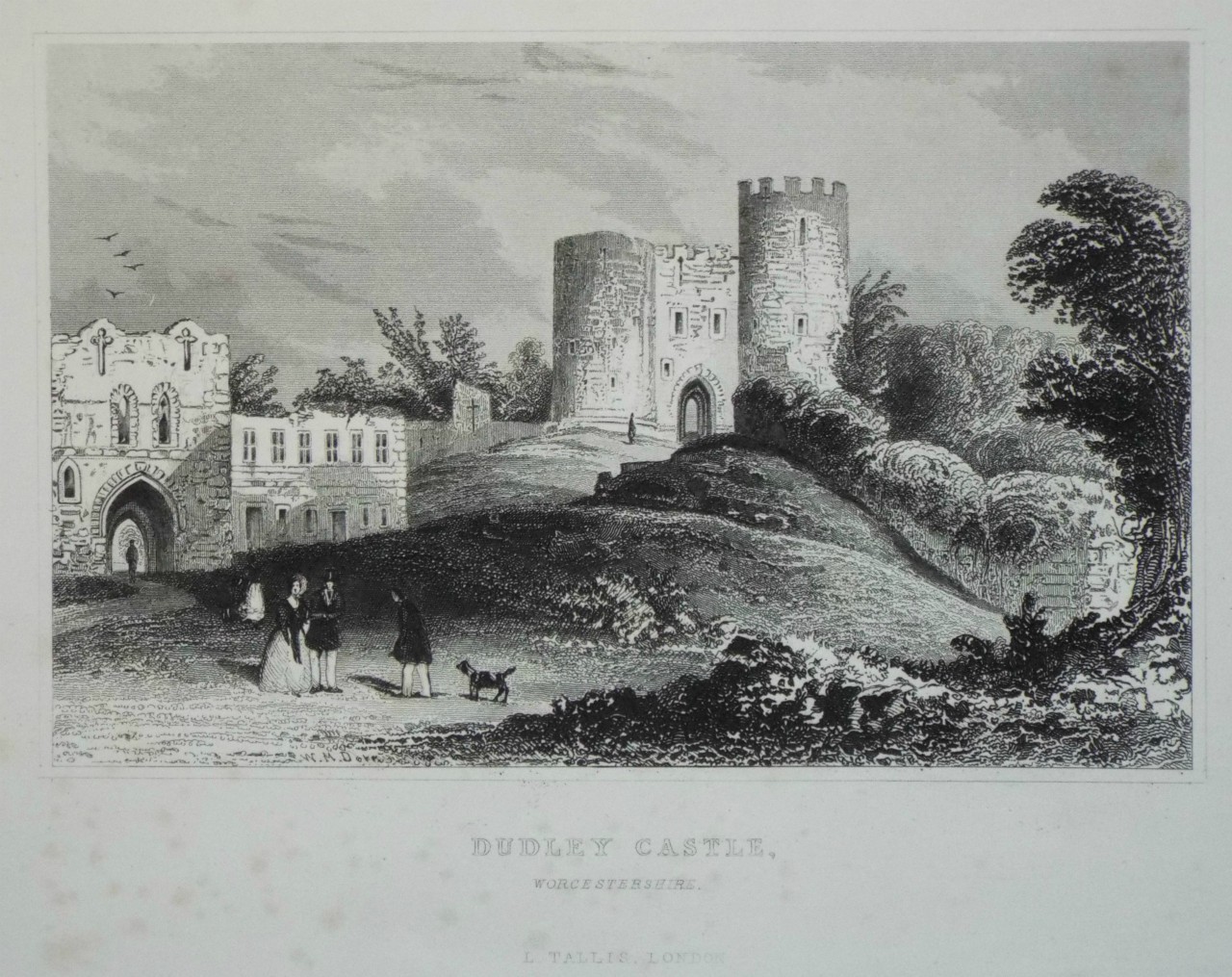 Print - Dudley Castle, Worcestershire.