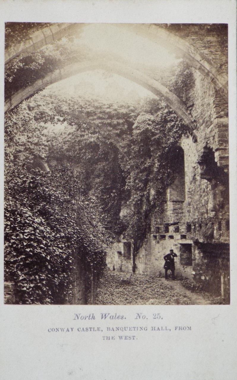 Photograph - Conway Castle, Banqueting Hall, from the West.