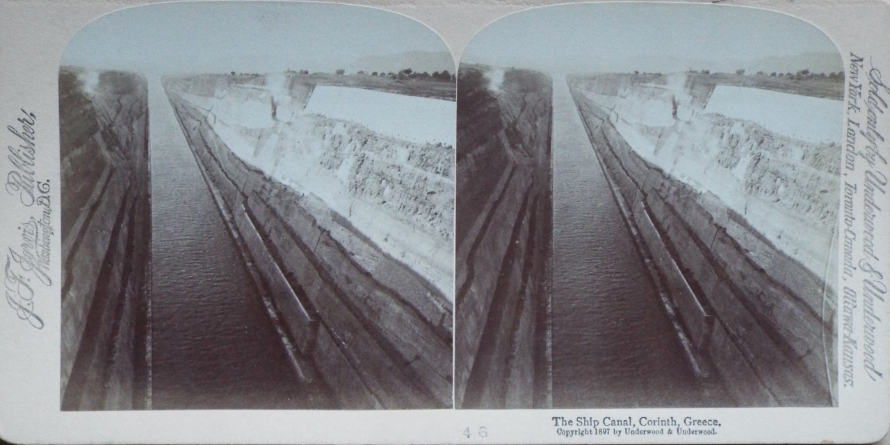 Photograph - The Ship Canal, Corinth, Greece.