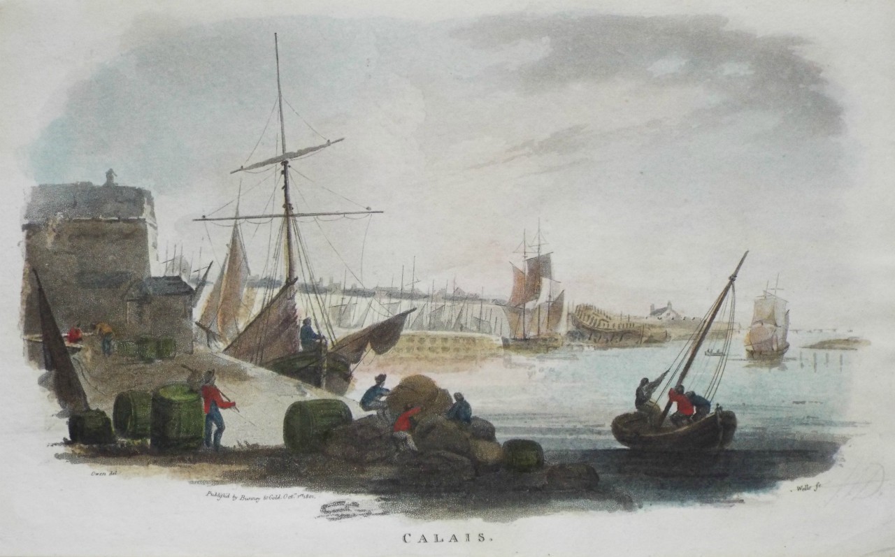 Aquatint - Calais. - 