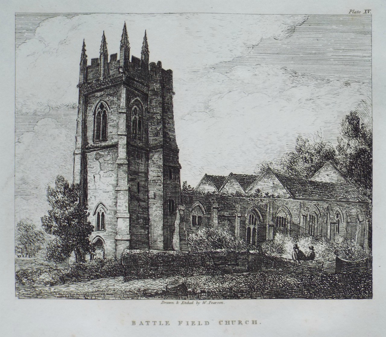 Etching - Battle Ffield Church - Pearson