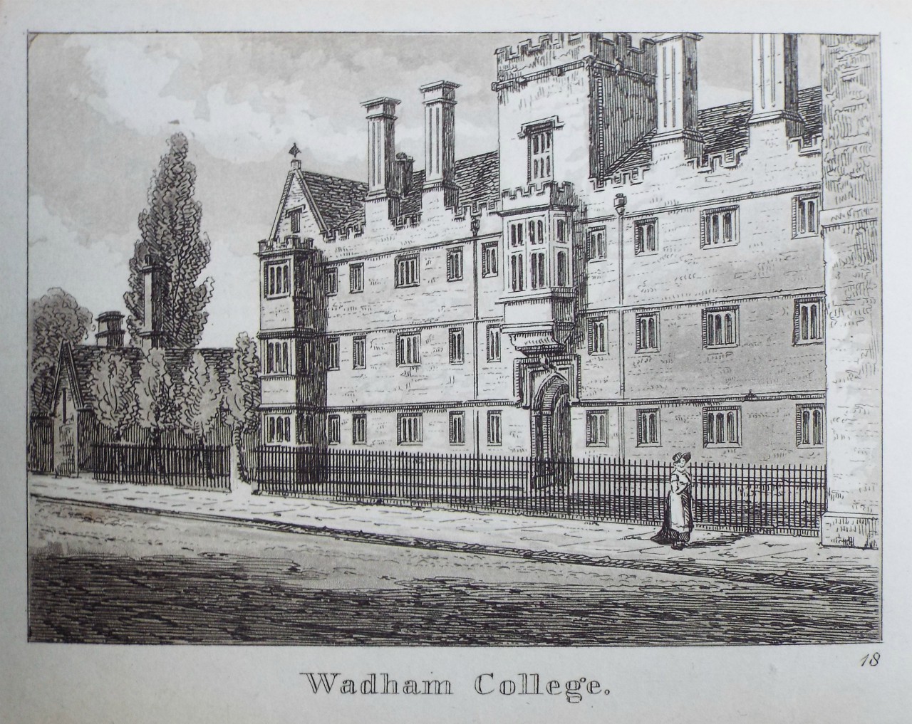 Aquatint - Wadham College.