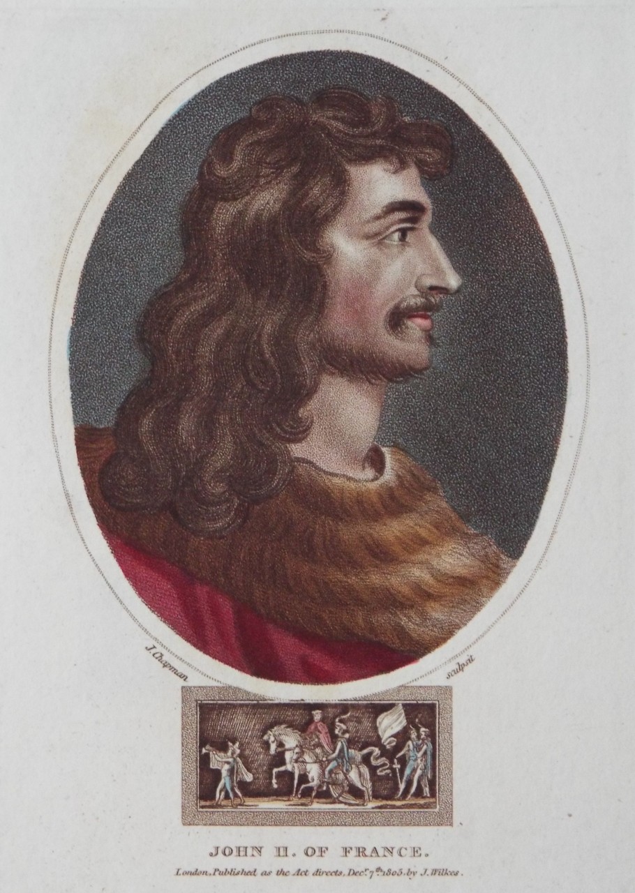 Stipple - John II. of France. - Chapman