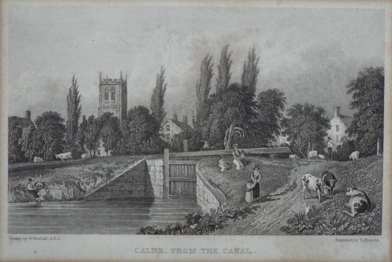 Print - Calne, From the Canal. - Francis