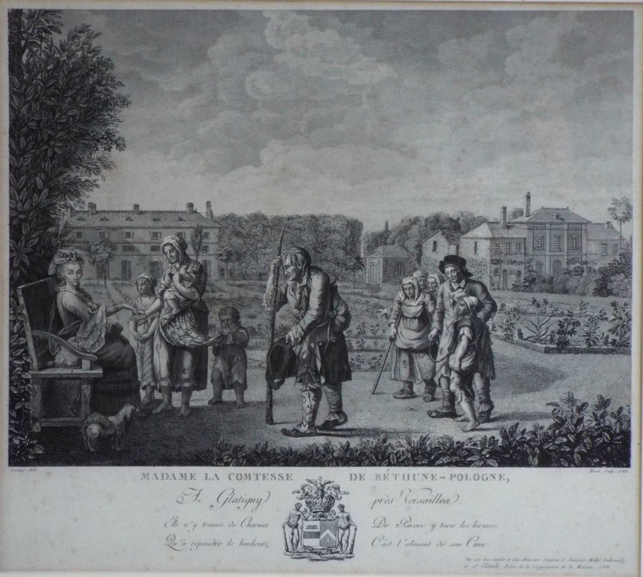 Print - Madame la Comtesse de Béthune-Pologne, A Glatigny pres Versailles. - 