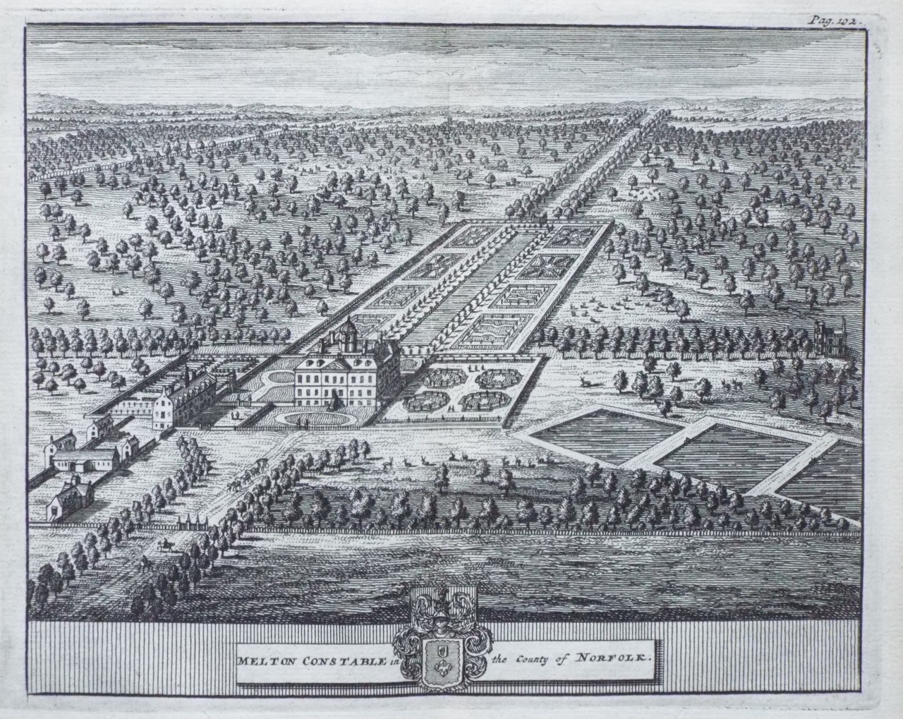 Print - Melton Constable in the County of Norfolk