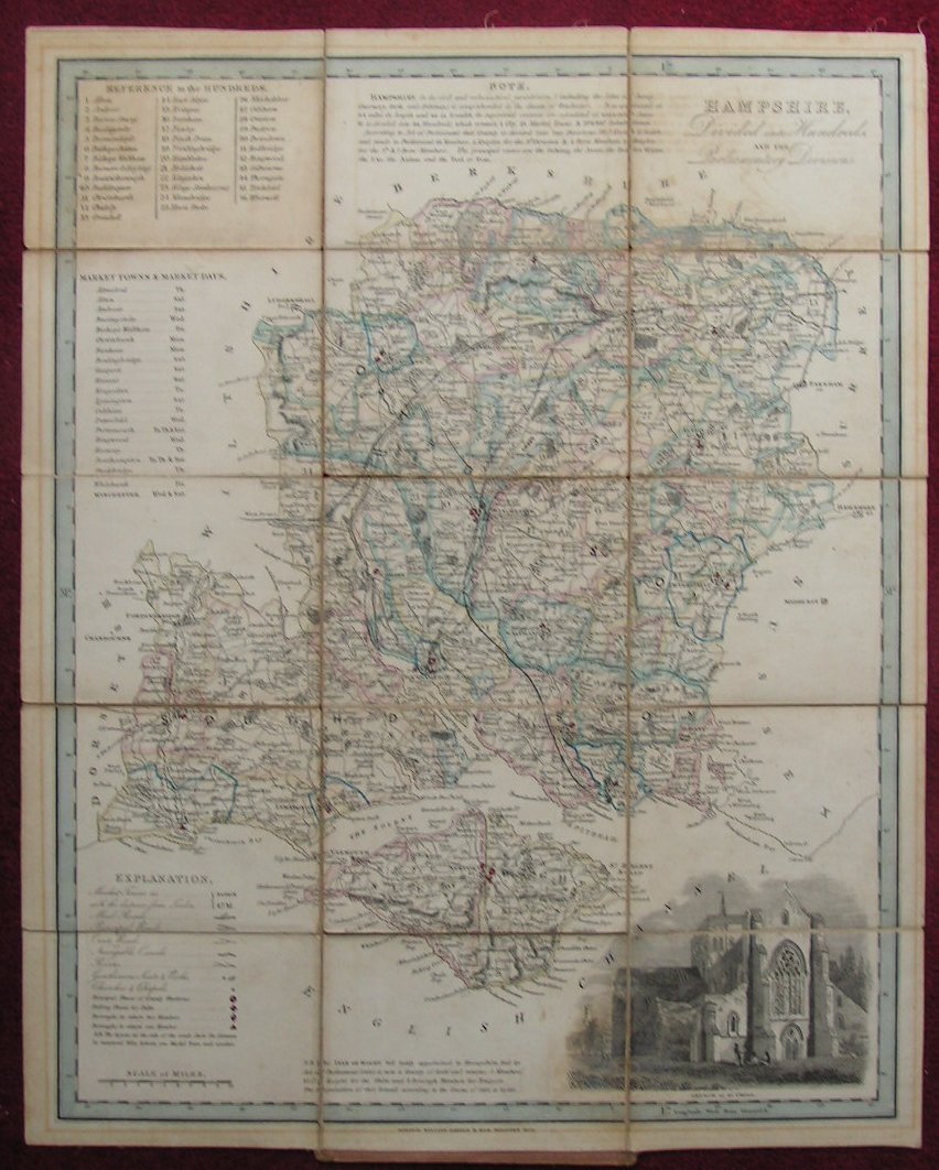 Map of Hampshire - Darton