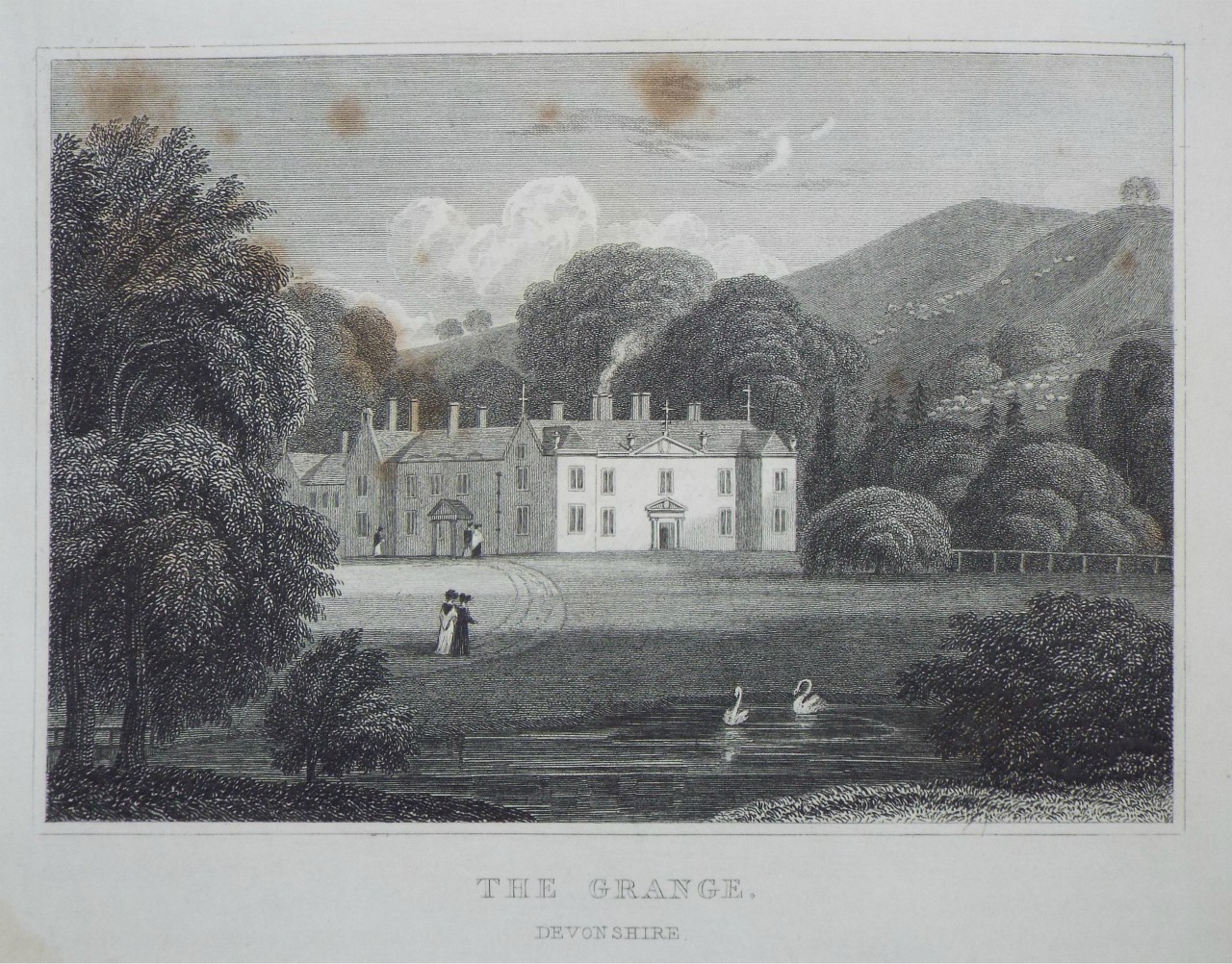 Print - The Grange. Devonshire. - Radclyffe