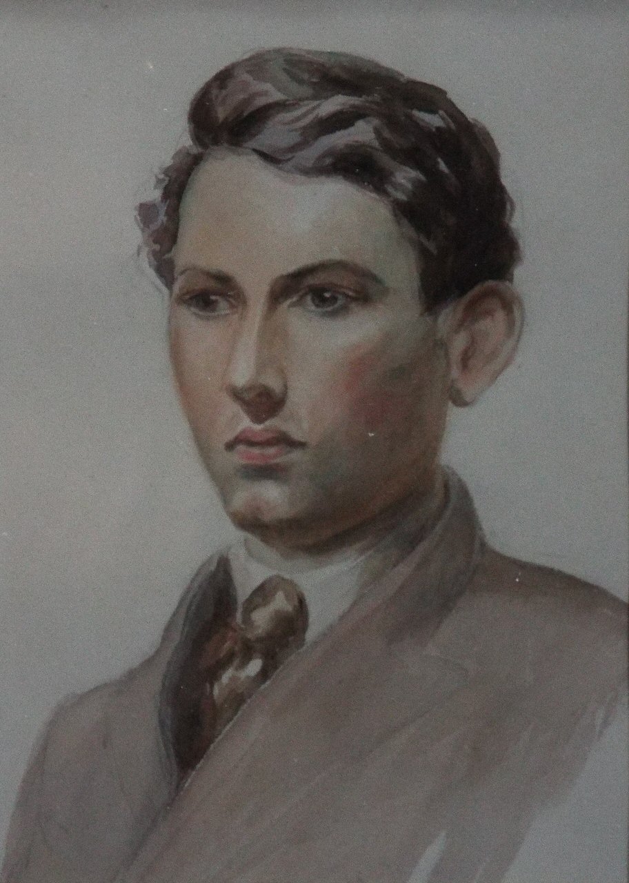 Pencil & watercolour - Portrait of a young man