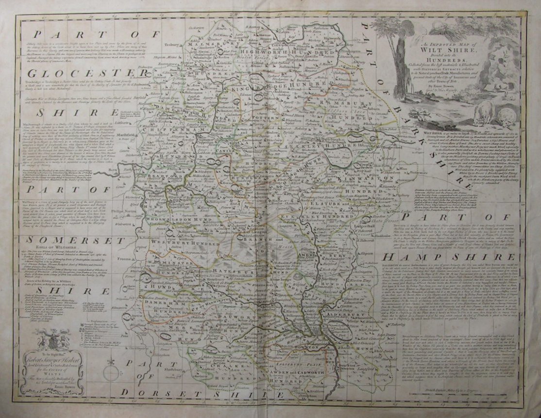 Map of Wiltshire - Bowen