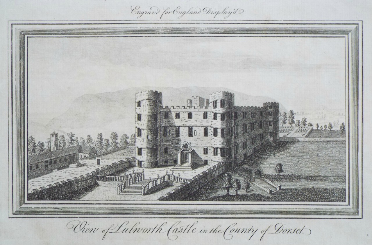 Print - View of Lulworth Castle, in the County of Dorset.