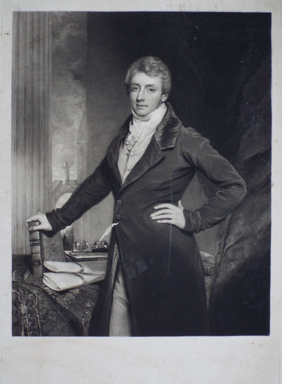 Mezzotint - The Right Honble. Charles Grant. - Hunt