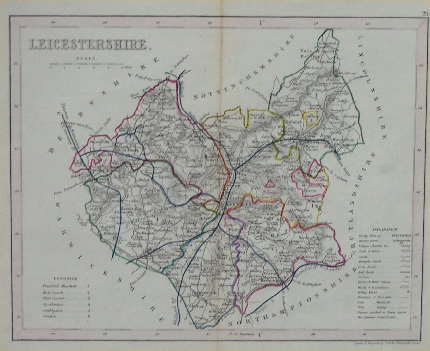 Map of Leicestershire - Archer