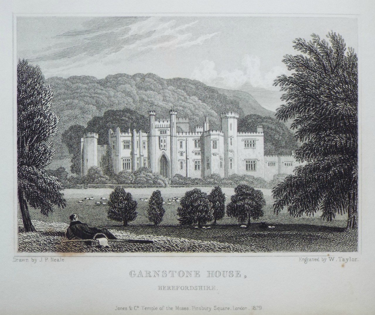 Print - Garnstone House, Herefordshire. - Taylor