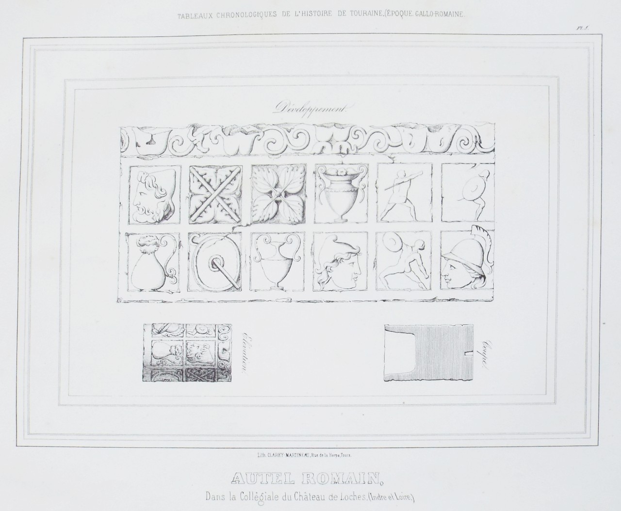 Lithograph - Autel Romain