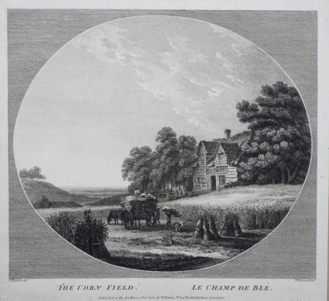 Print - The Corn Field. La Champ de Ble. - Byrne