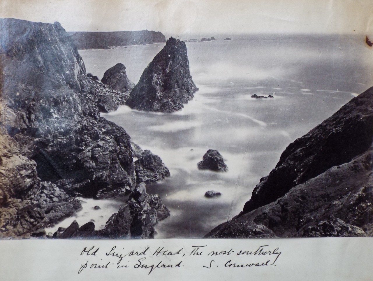 Photograph - Old Lizard Head, the most Southerly Point in England. S. Cornwall.