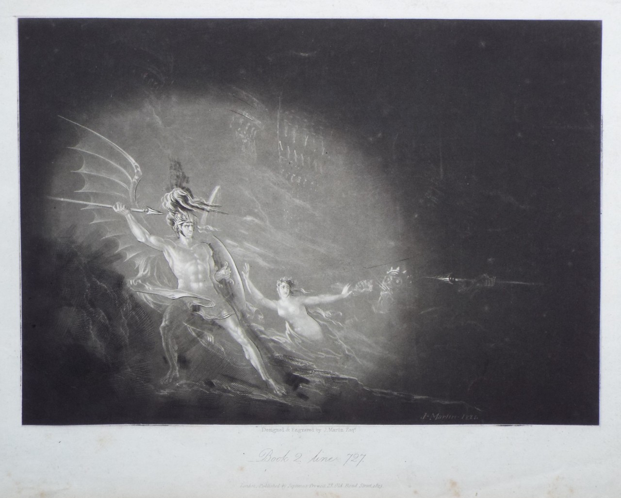 Mezzotint - Book 2. Line 727. (The Conflict between Satan and Death.) - Martin