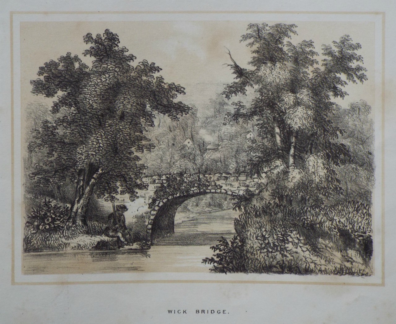 Lithograph - Wick Bridge.