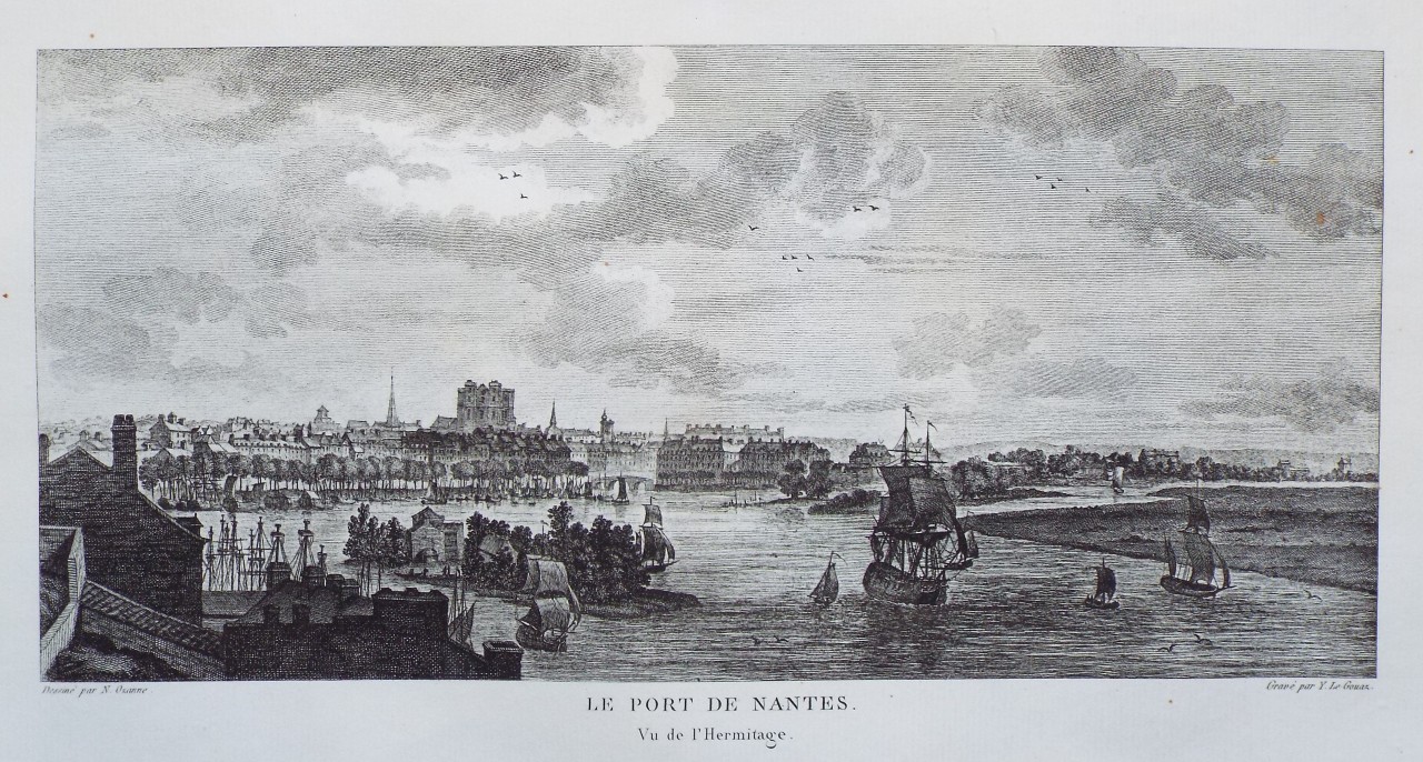 Print - Le Port de Nantes. Vu de l'Hermitage. - Le