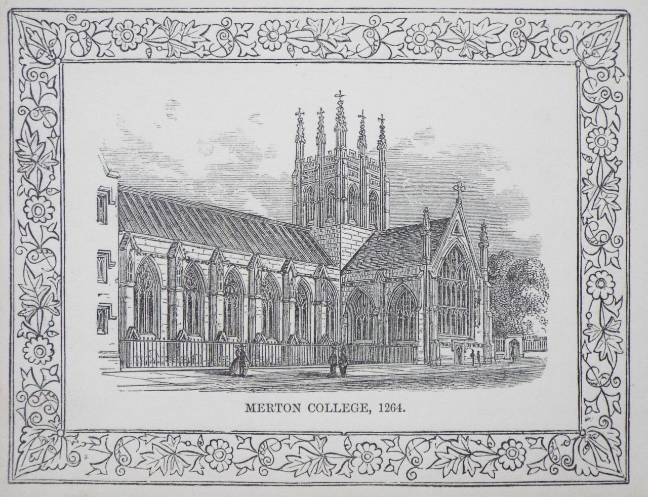 Wood - Merton College, 1264. - Whittock