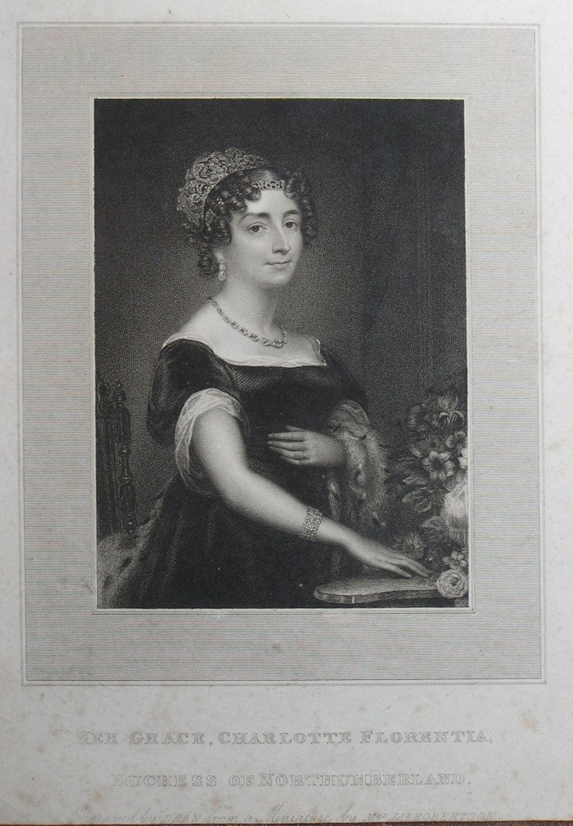 Print - Her Grace, Charlotte Florentia Duchess of Northumberland - 