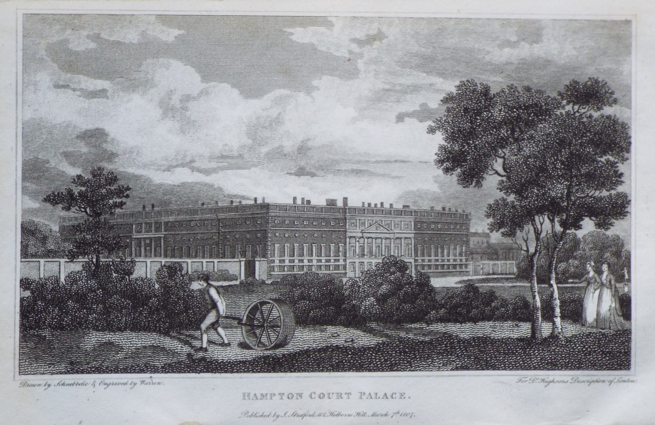 Print - Hampton Court Palace. - 