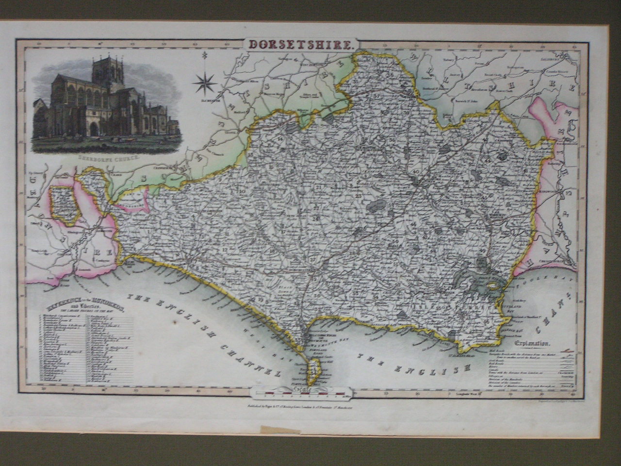 Map of Dorset - Pigot