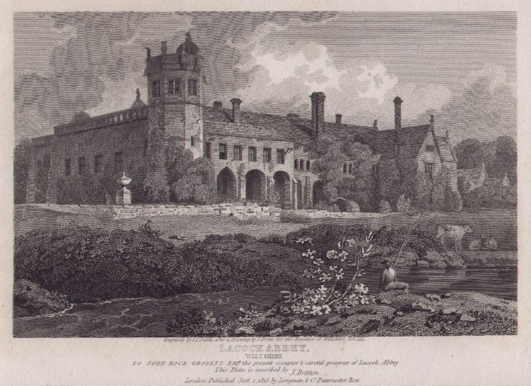 Print - Lacock Abbey, Wiltshire - Smith