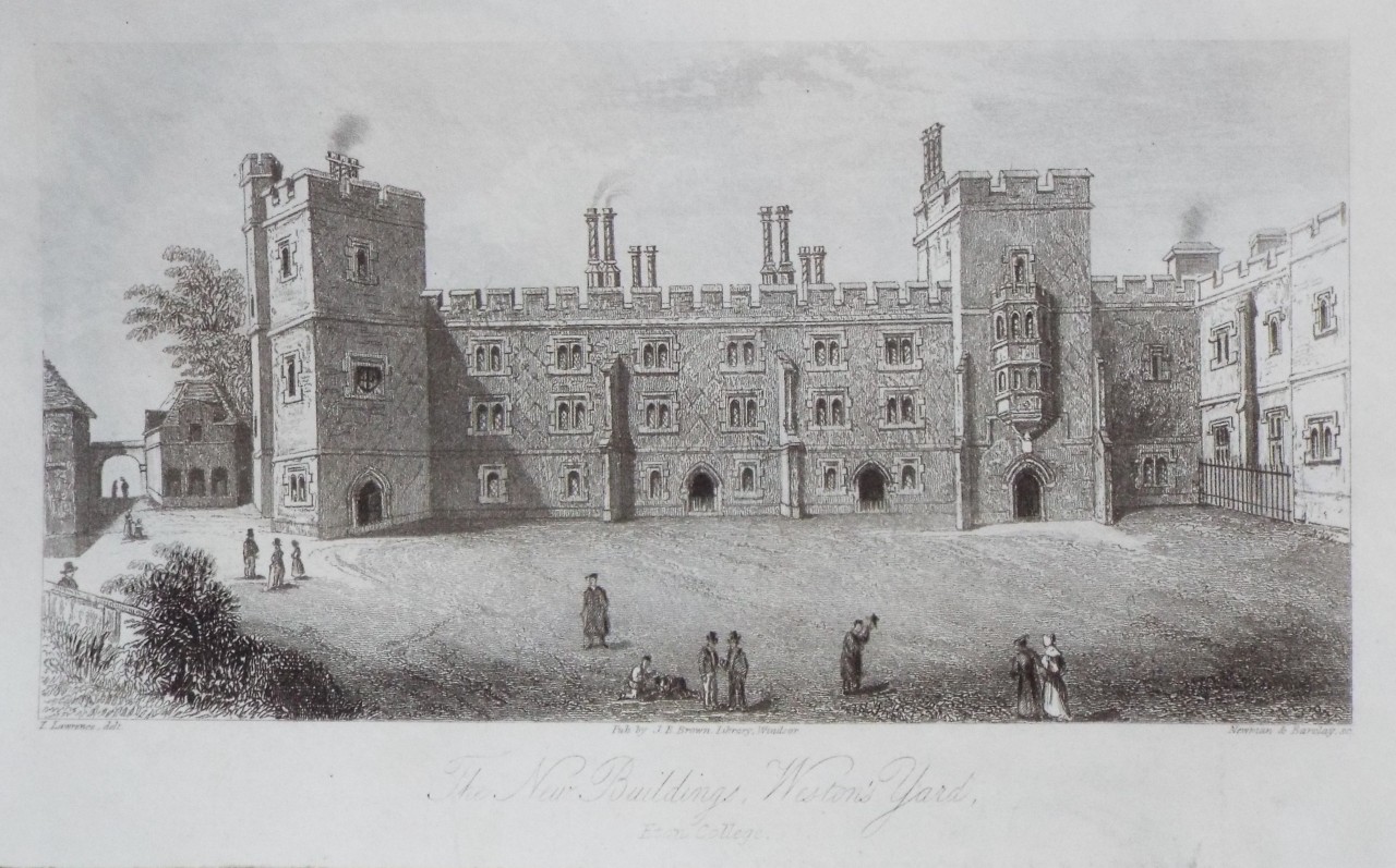 Print - The New Buildings, Weston's Yard, Eton College - Newman