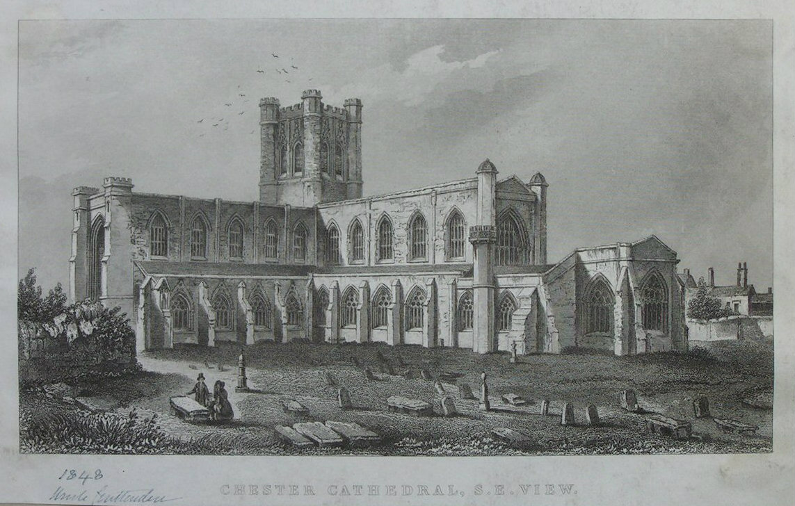 Print - Chester Cathedral S.E. View.