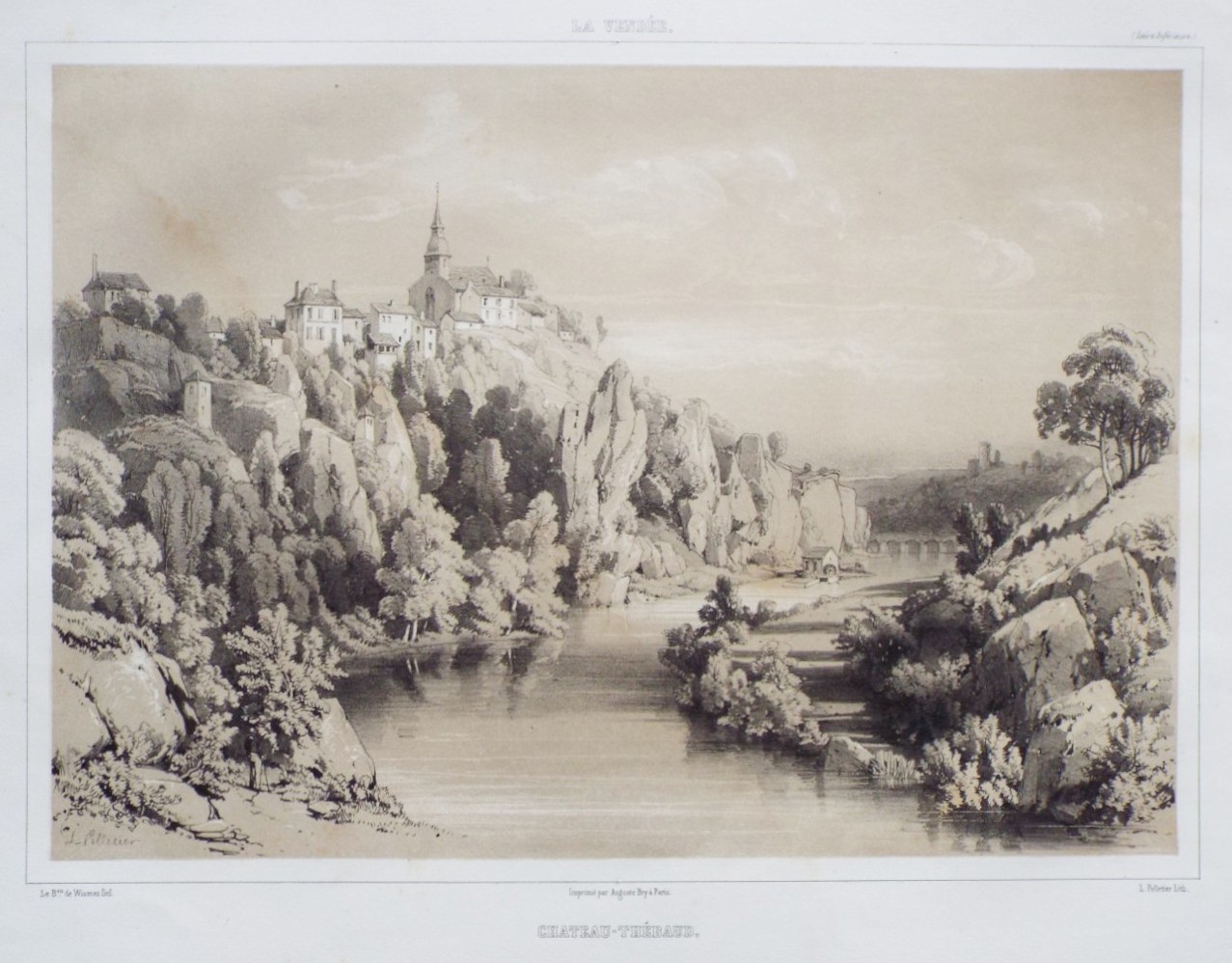Lithograph - Chateau-Thebaud. - Pelletier