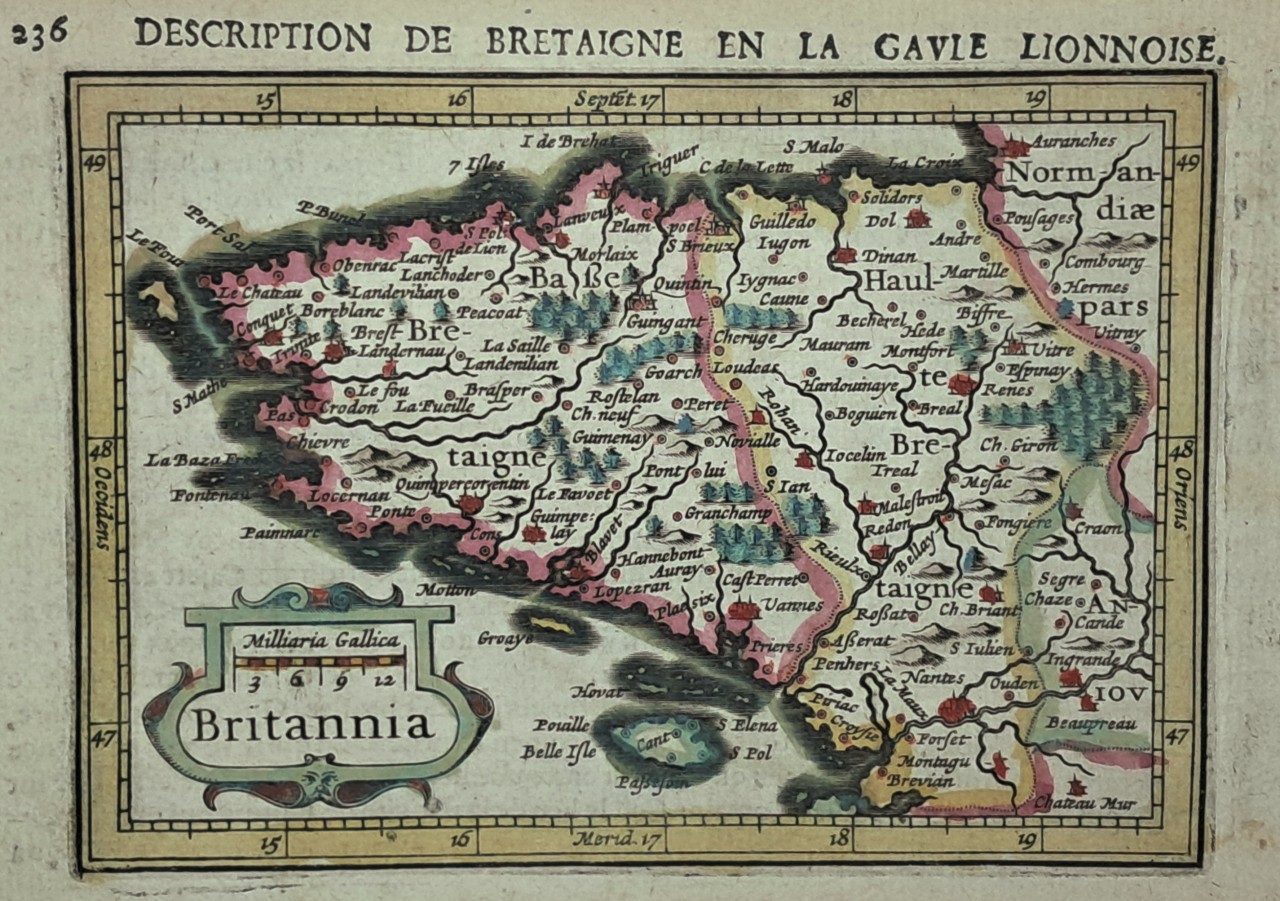 Map of Brittany