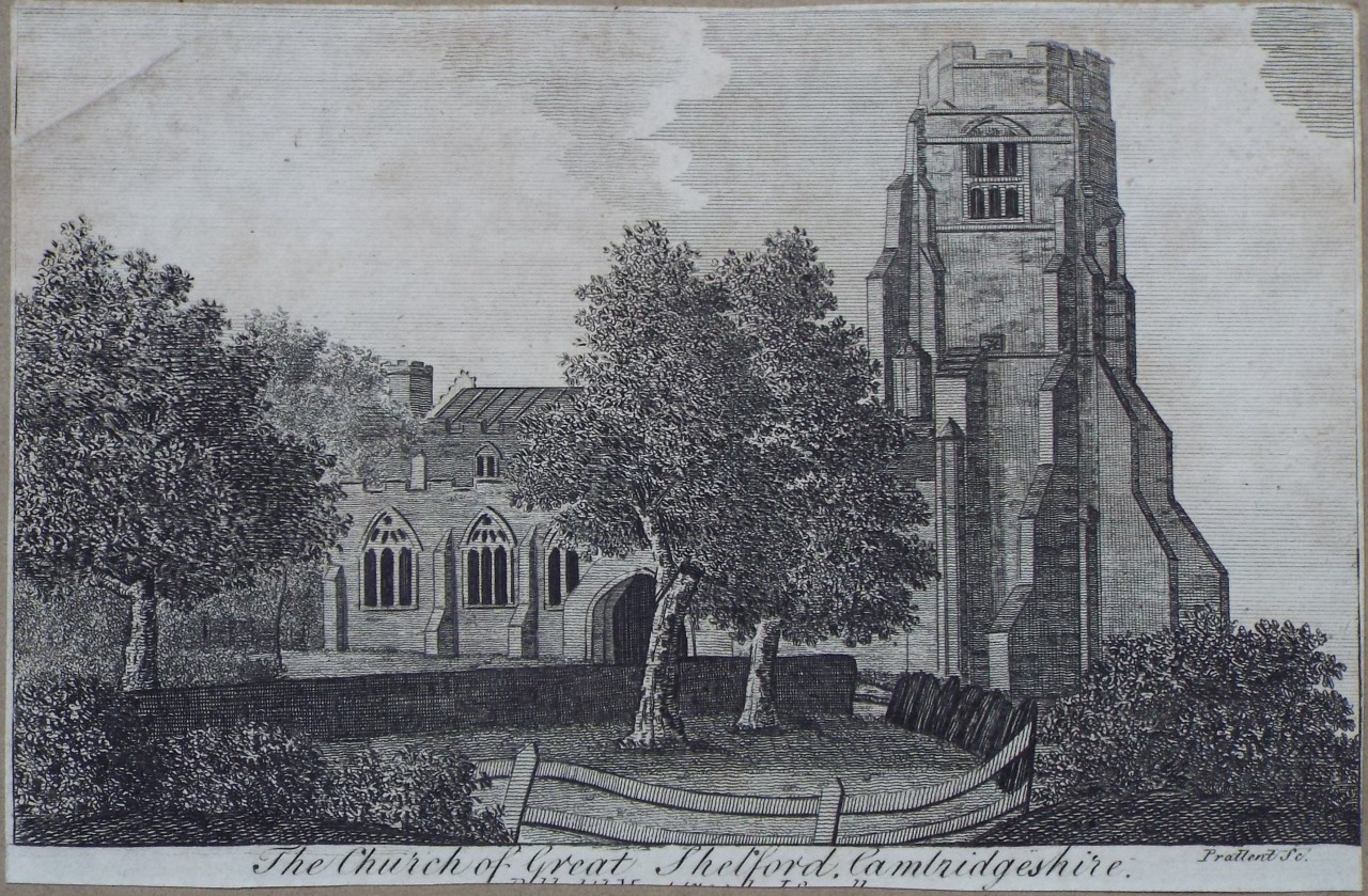 Print - The Church of Great Thetford, Cambridgeshire. - 