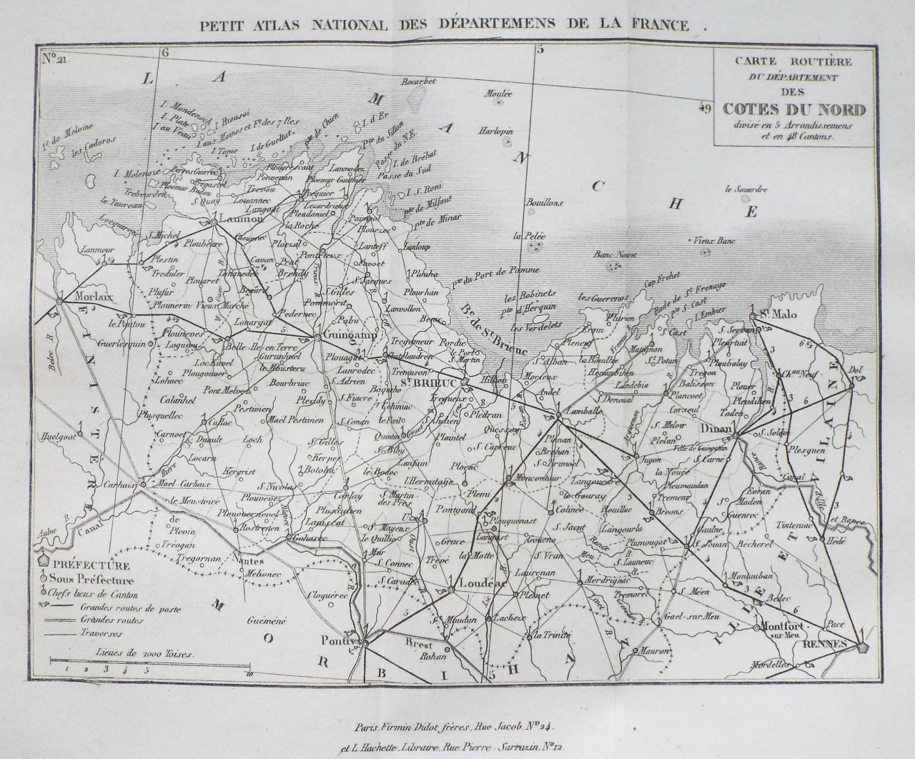 Map of Cotes du Nord