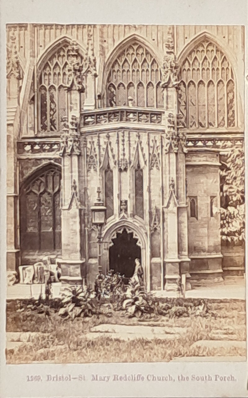 Photograph - Bristol - St. Mary Redcliffe Church, the South Porch.