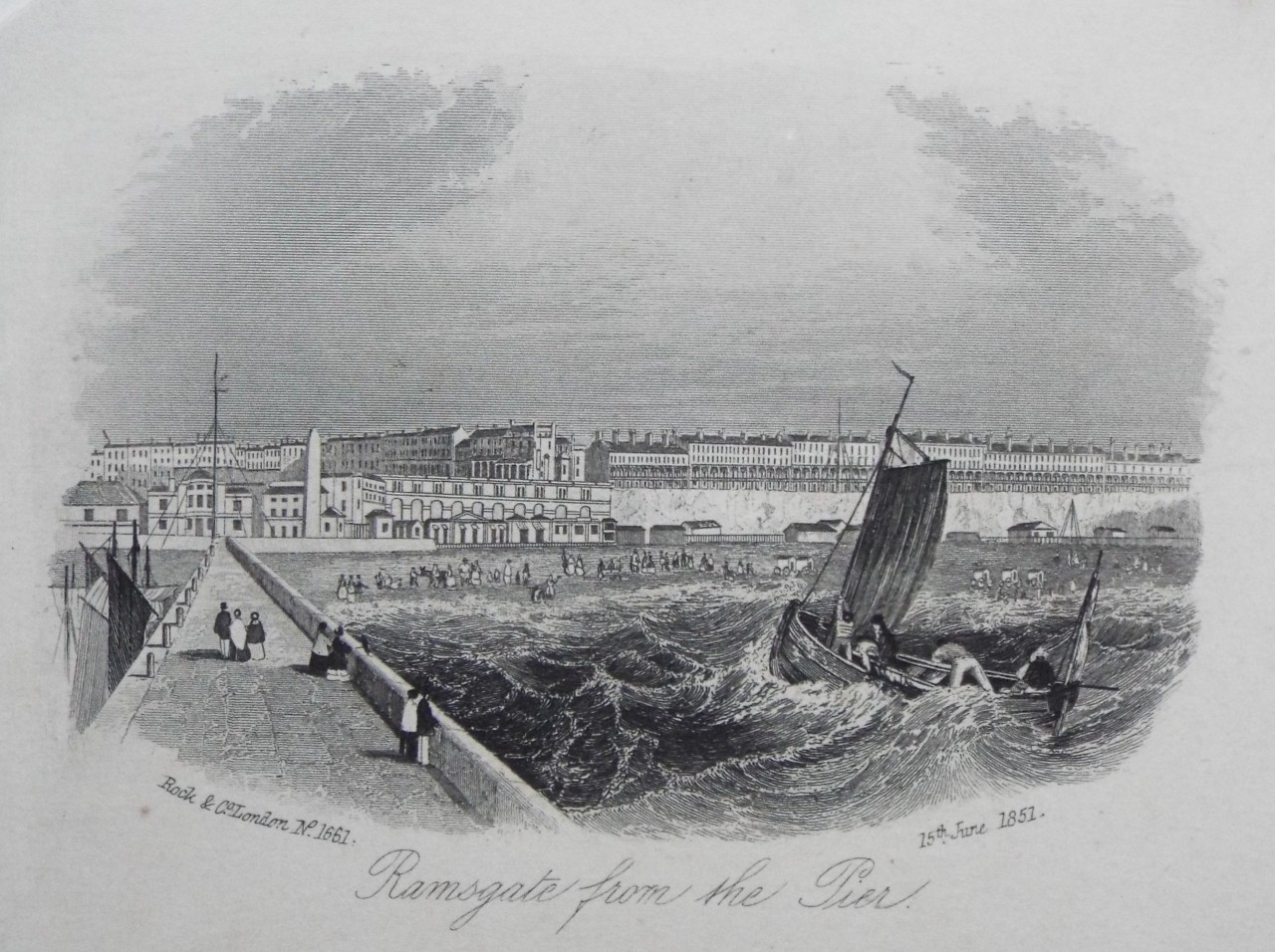 Steel Vignette - Ramsgate from the Pier. - Rock