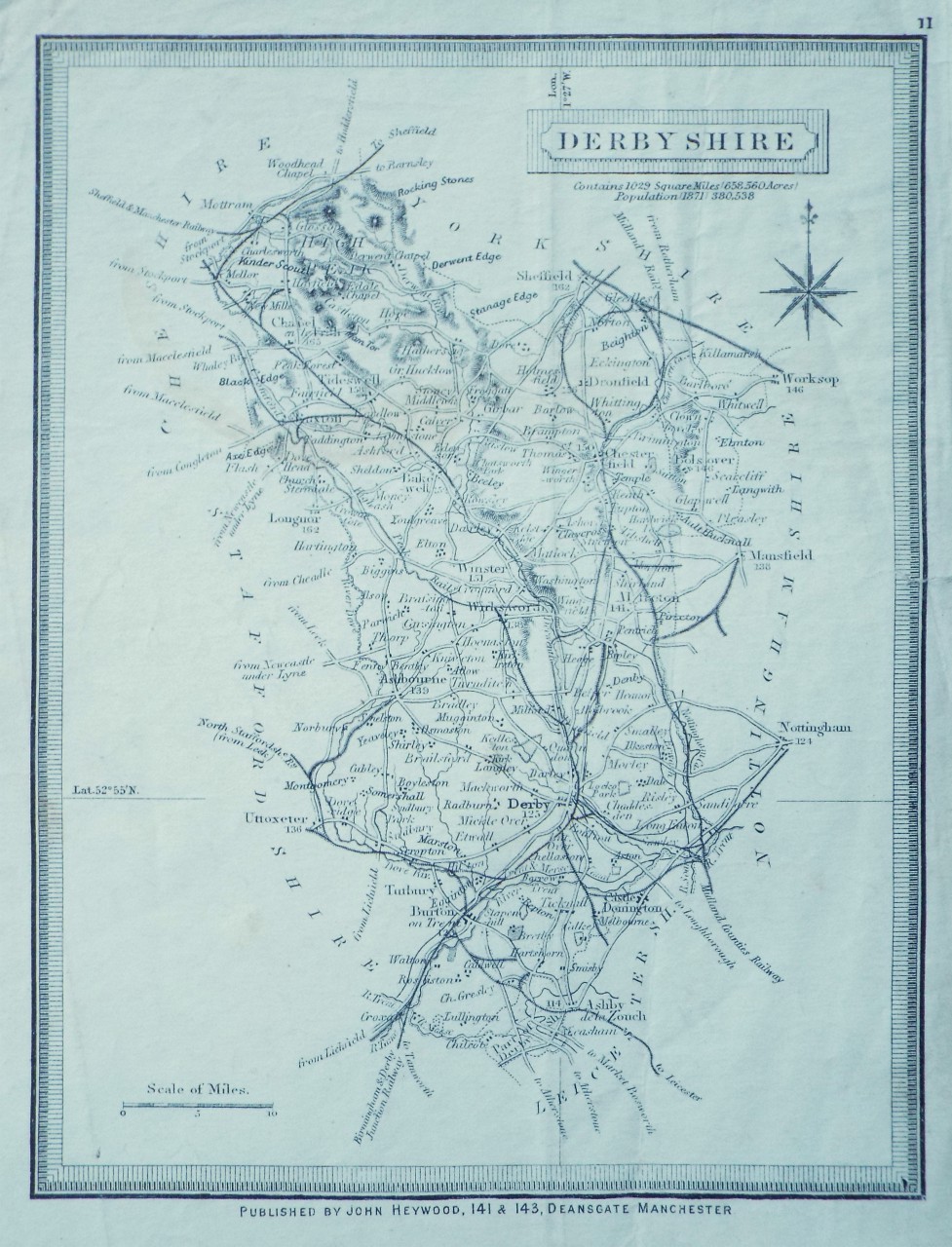 Map of Derbyshire