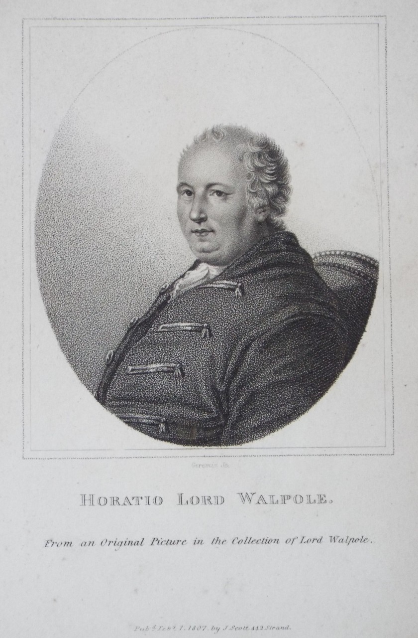 Print - Horatio Lord Walpole. - 