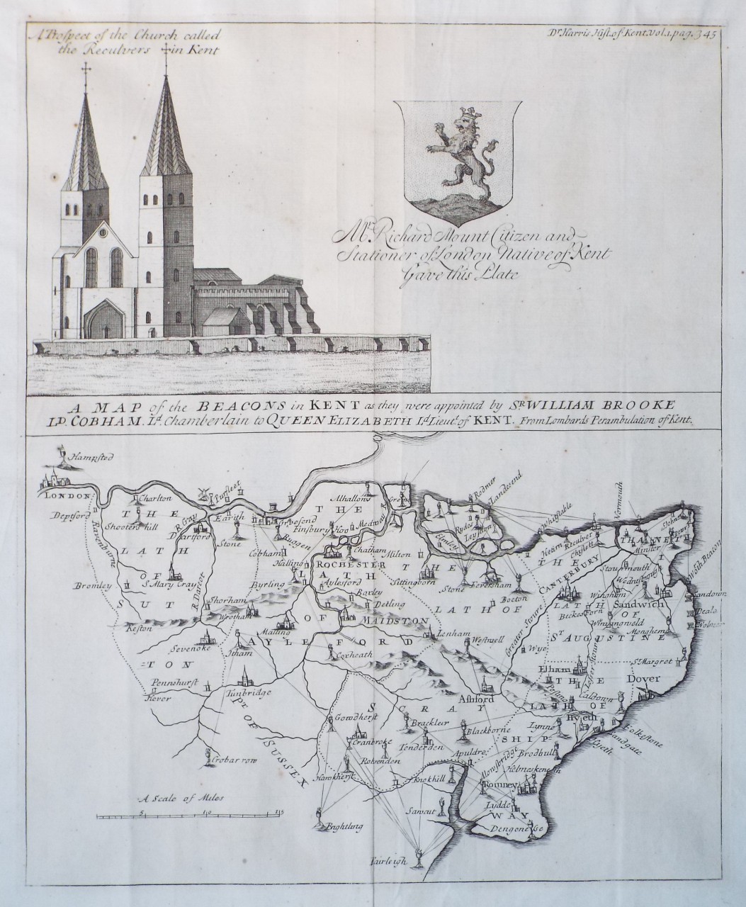 Map of Kent - Reculver