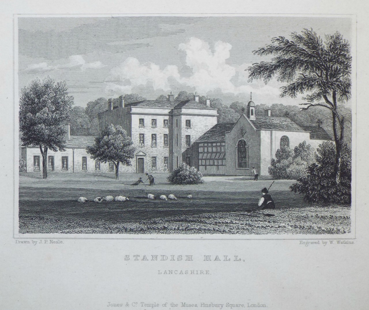 Print - Standish Hall, Lancashire. - Watkins