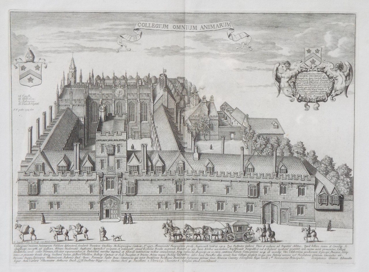 Print - Collegium Omnium Animarum - Loggan