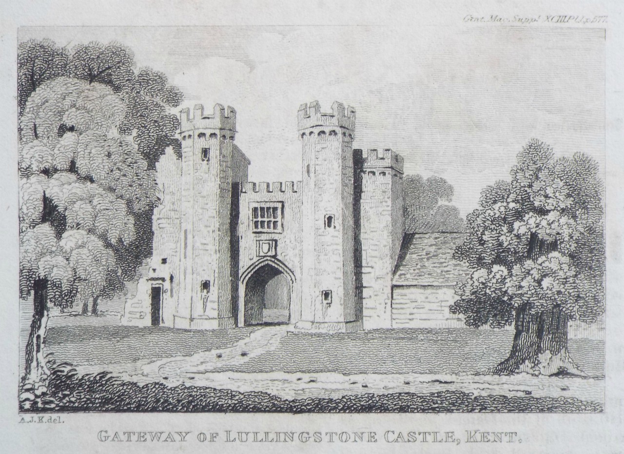 Print - Gateway of Lullingstone Castle, Kent.