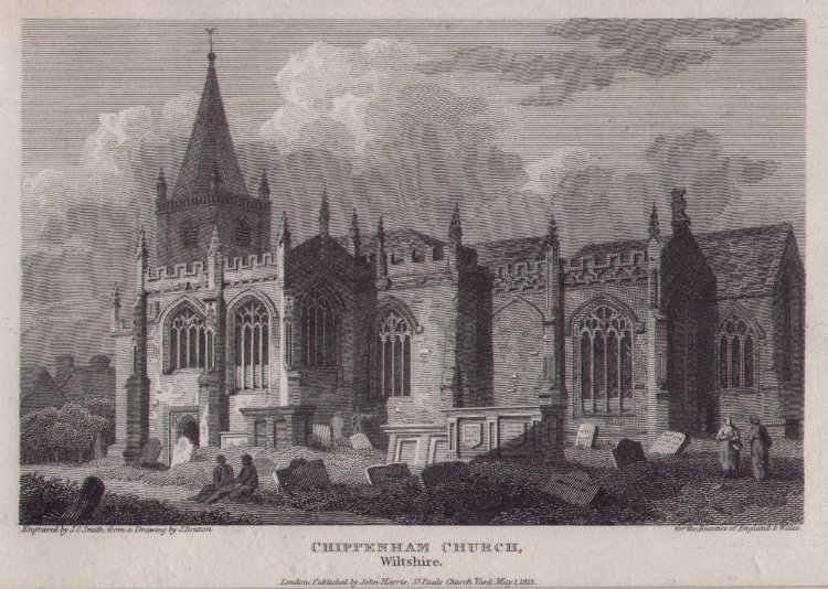 Print - Chippenham Church, Wiltshire - Smith