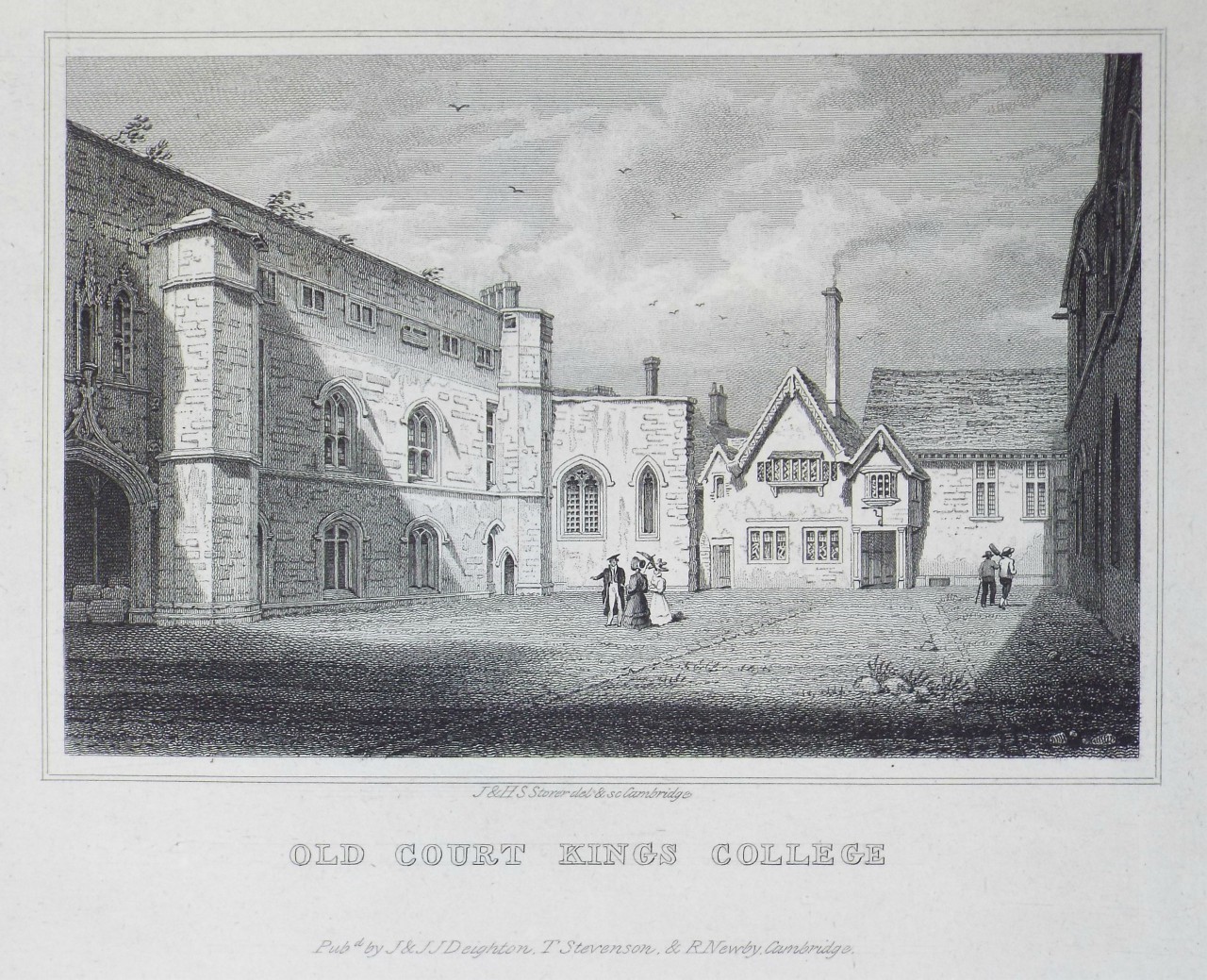 Print - Old Court Kings College - Storer