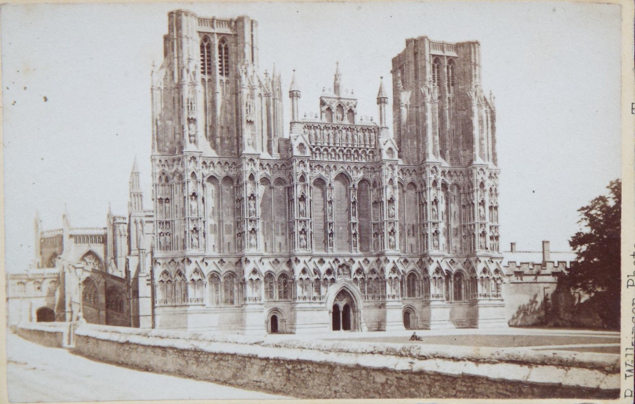 Photograph - Wells Cathedral West Front and North side